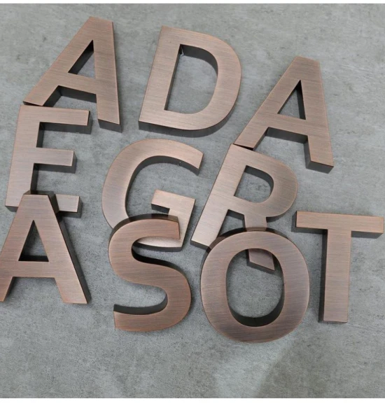 Stainless steel letters