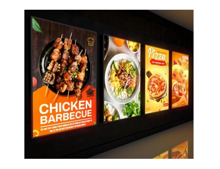 Menu lightboxes